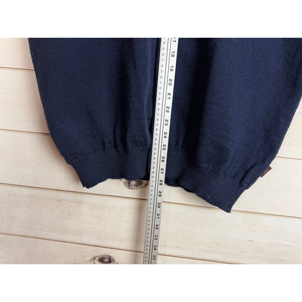 Telemark Style Skjæveland Cardigan Vest Mens XL Norway Wool Navy Blue Nordic - Picture 8 of 8